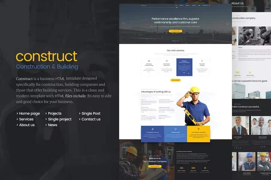 Construct - Construction & Building HTML5 Template