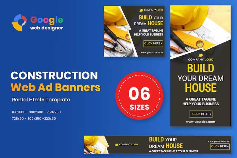 Construction Banners HTML5 - GWD