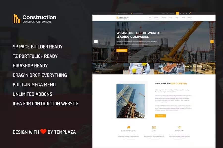 Construction - Building & Architect Joomla 4 Template