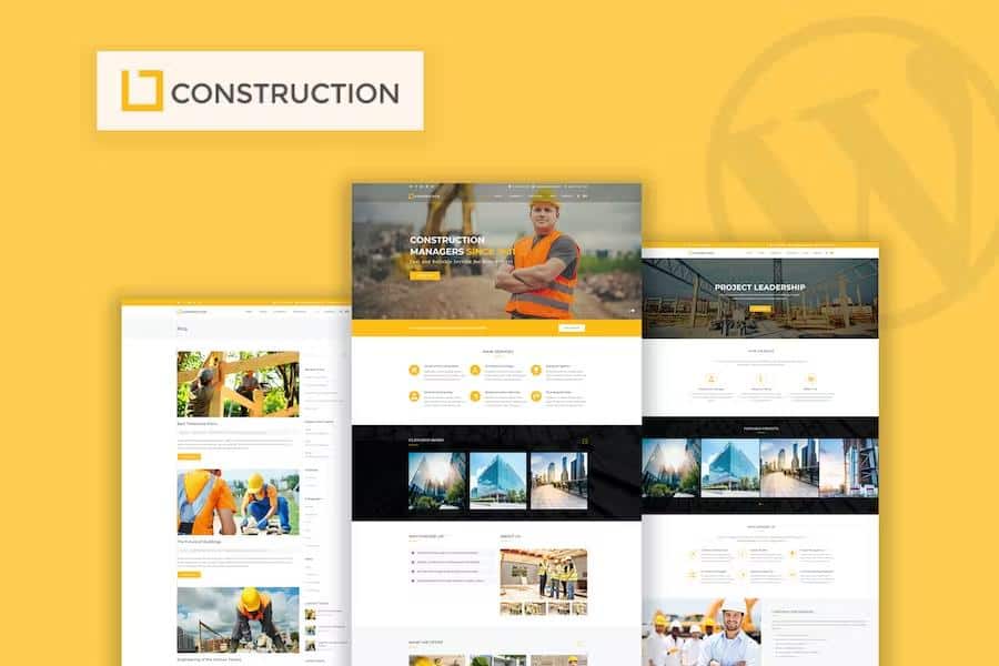 Construction - Business & Building Company WordPress Theme