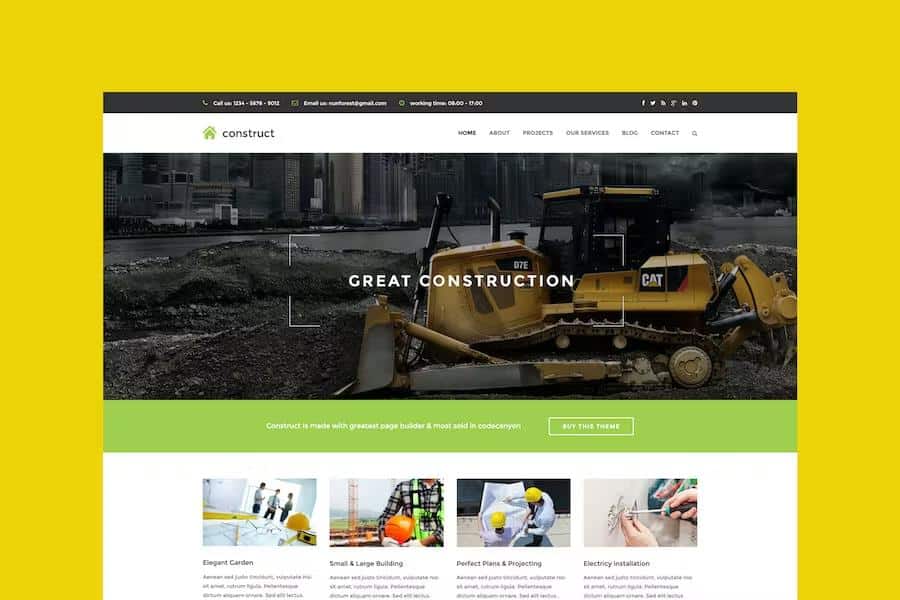 Construct - Construction & Business WordPress Theme
