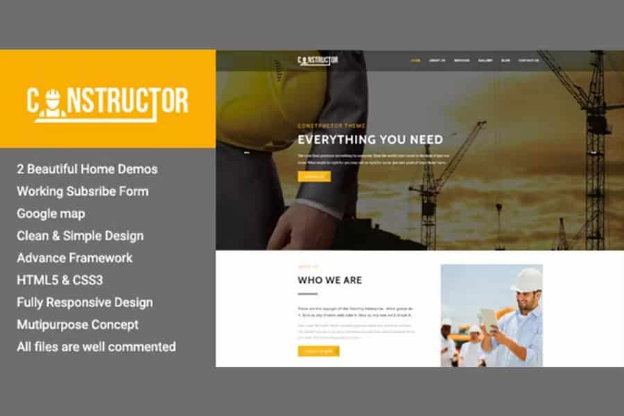 Constructor - Premium Construction HTML Theme