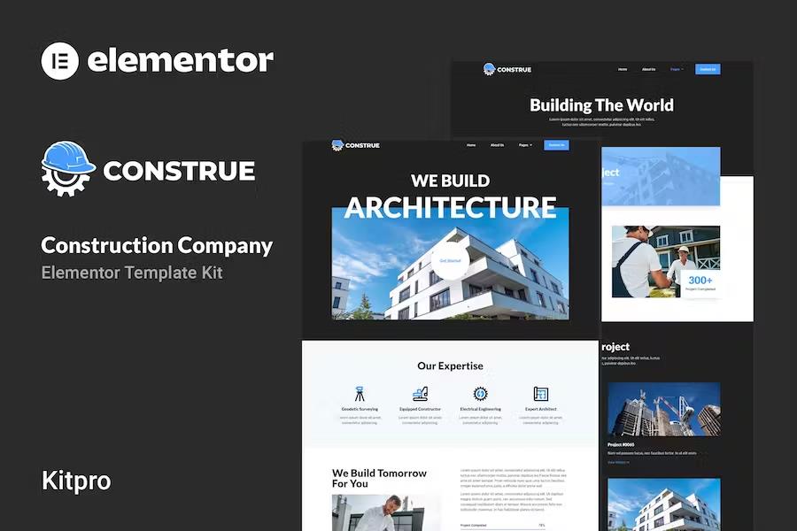 Preview image for Construe - Construction Company Elementor Template Kit