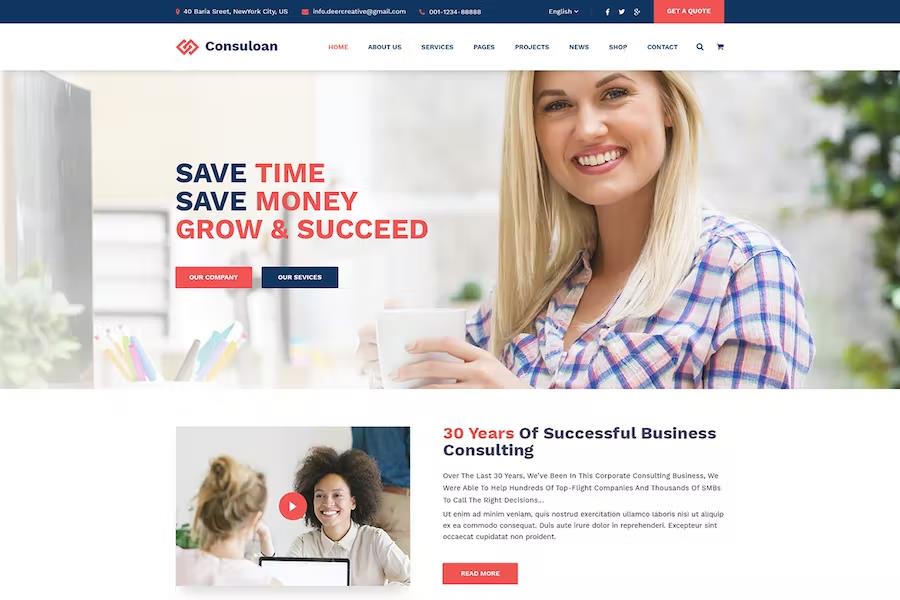 Consuloan - Multipurpose Consulting WordPress Theme