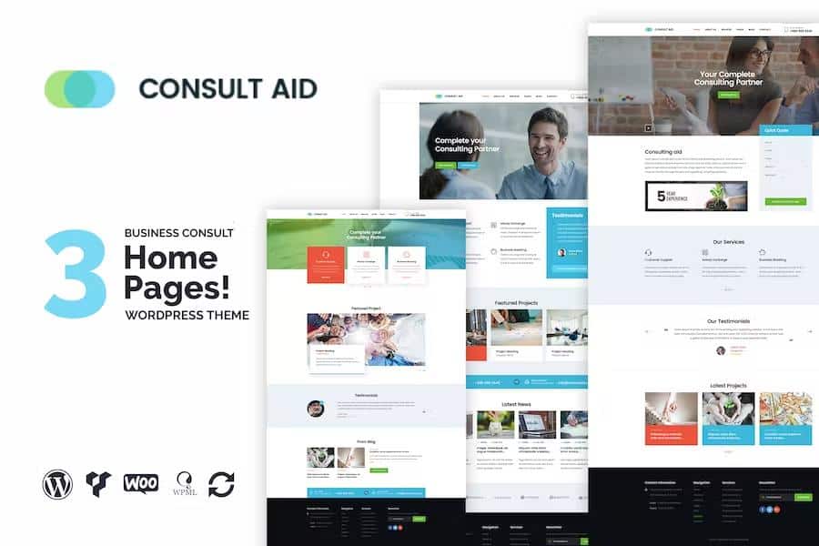 Consult Aid : Business Consulting And Finance WordPress Theme