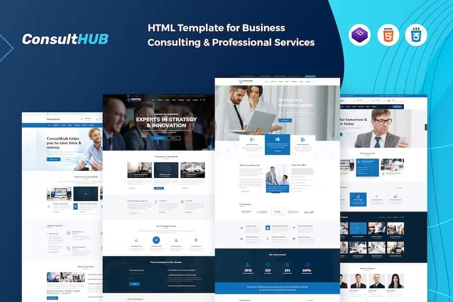 Consult HUB - Business Consulting and Professional Services HTML Template