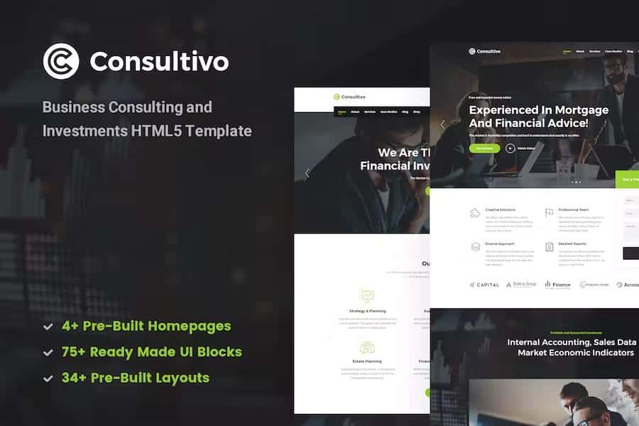 Consultivo - Business Consulting and Investments HTML5 Template