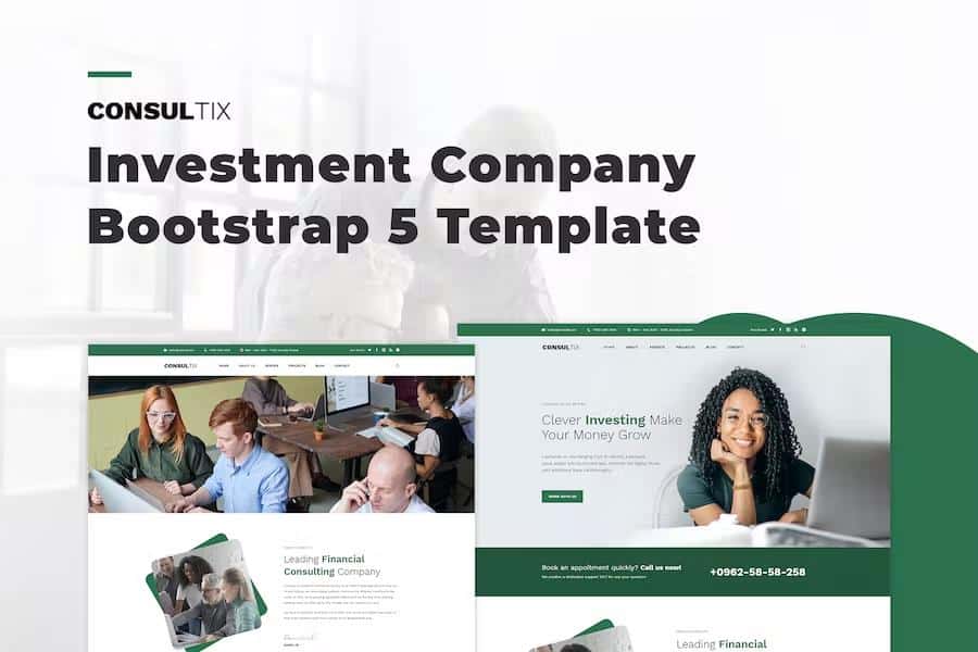 Consultix - Investment Company Bootstrap 5 Template