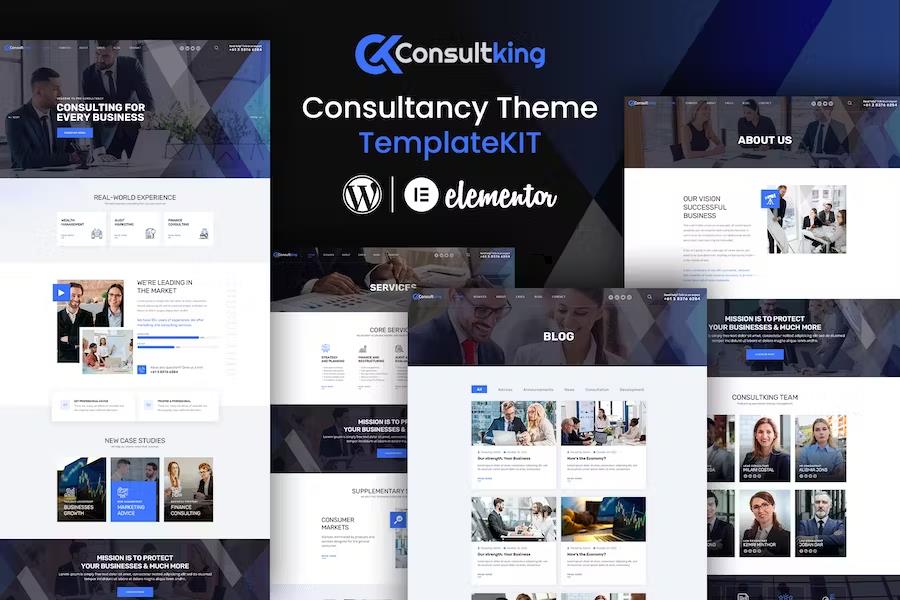 Consultking - Business Elementor Template Kit product preview