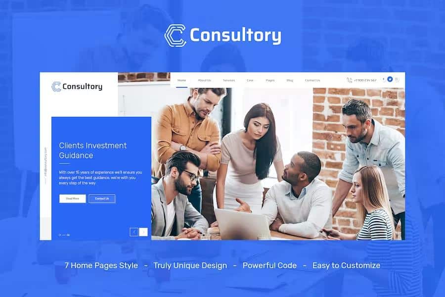 Consultory - Multiuse Business, Finance, Industrial Template