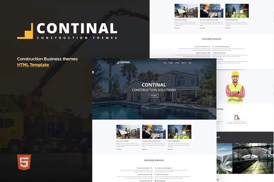 Continal - Construction Business HTML5 Template