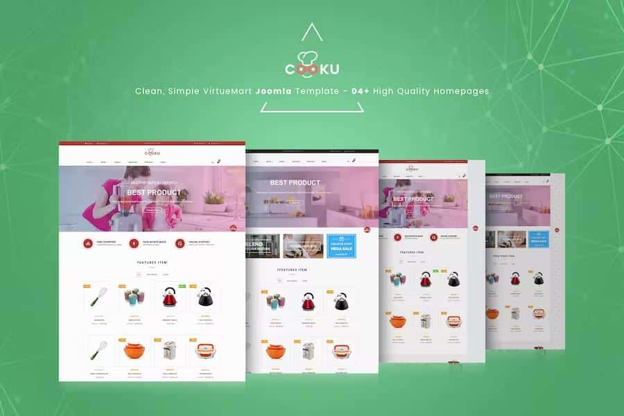 Vina Cooku - Clean, Simple VirtueMart Joomla Template