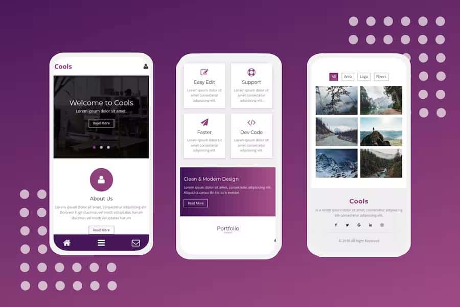 Cools - A Clean Mobile Template