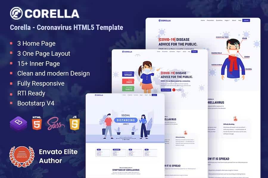 Corella - Coronavirus (COVID-19) Social Awareness And Medical Prevention Template