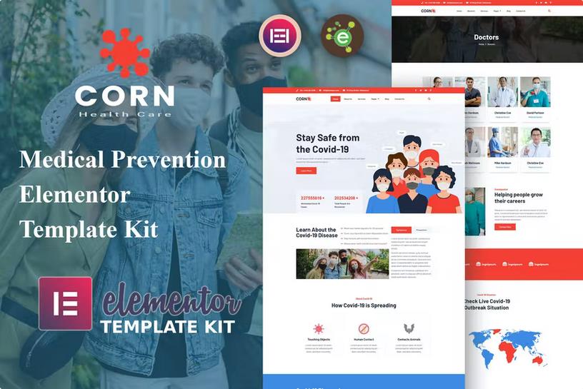 Corn - Medical Prevention Elementor Template Kit listing image