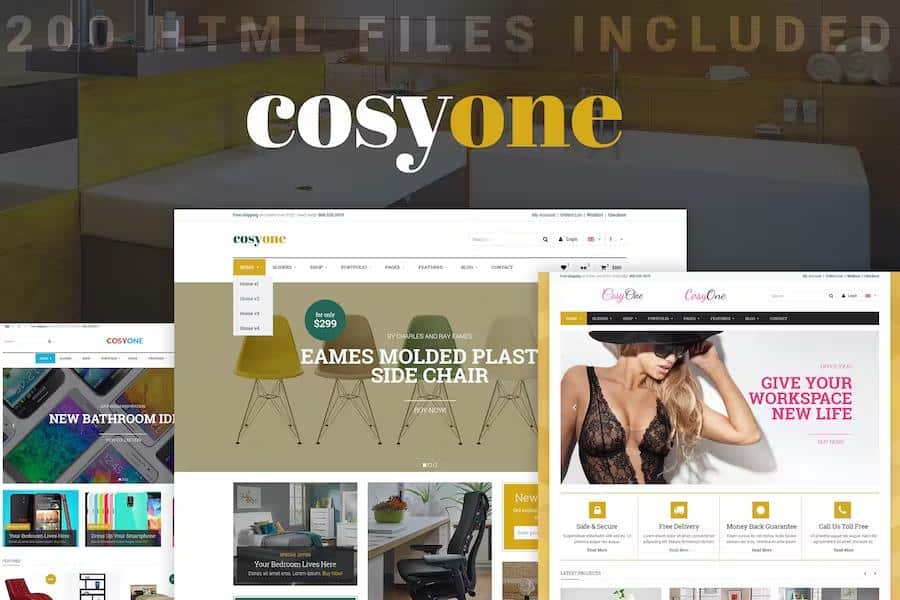 CosyOne - Furniture, Interior, Drugstore, Lingerie, Electronics, Clothing HTML Template
