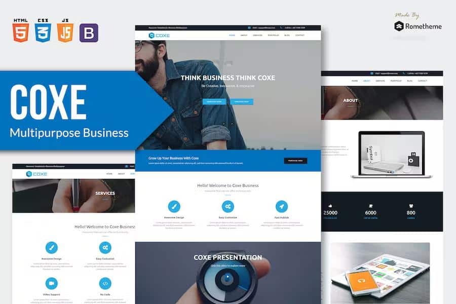 COXE - Corporate Multipurpose HTML Template