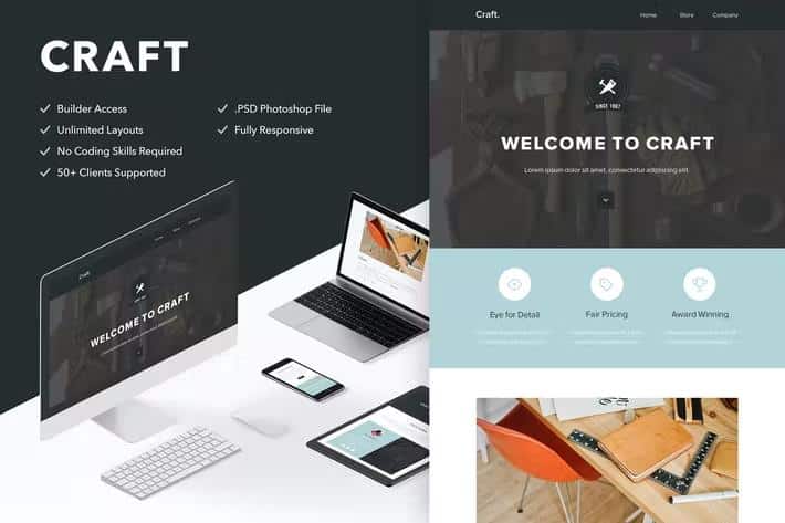 Craft - 4 Pack Templates + Themebuilder Access