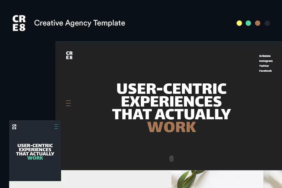 CRE8 Creative Agency HTML Template