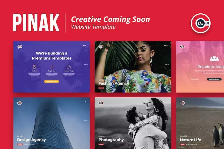Creative Coming Soon Template - PINAK