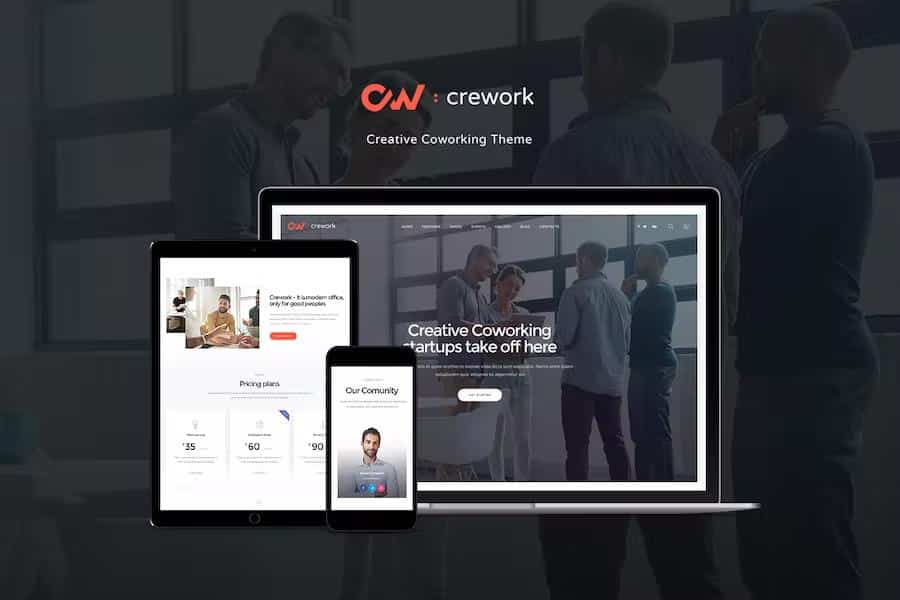 Crework - Coworking and Creative Space WordPress Theme