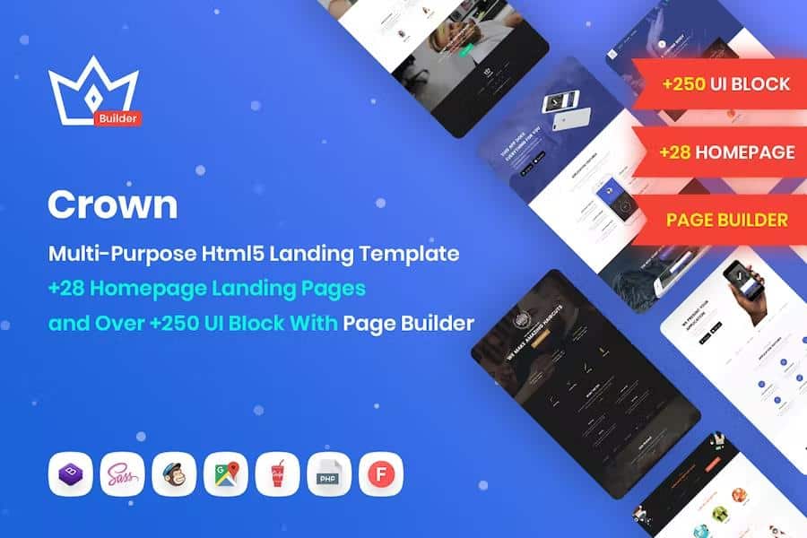 Crown - Multi-Purpose Html5 Landing Template
