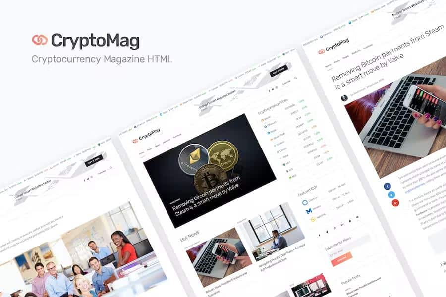 CryptoMag - Cryptocurrency Magazine HTML Template