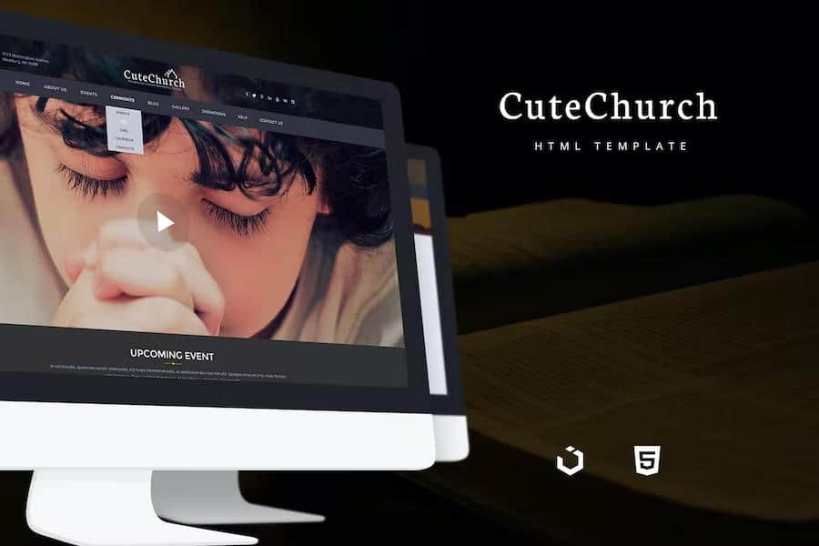 CuteChurch - Religion Responsive HTML Theme listing image