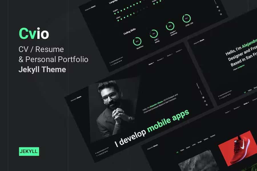 Cvio - CV Resume & Personal Portfolio Jekyll Theme