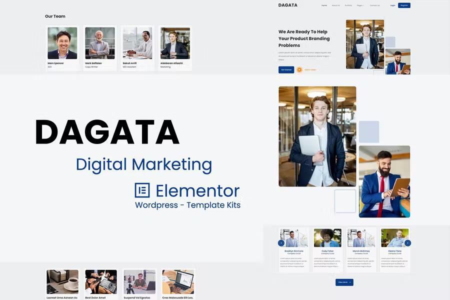 Dagata - Digital Marketing Elementor Template Kits product preview