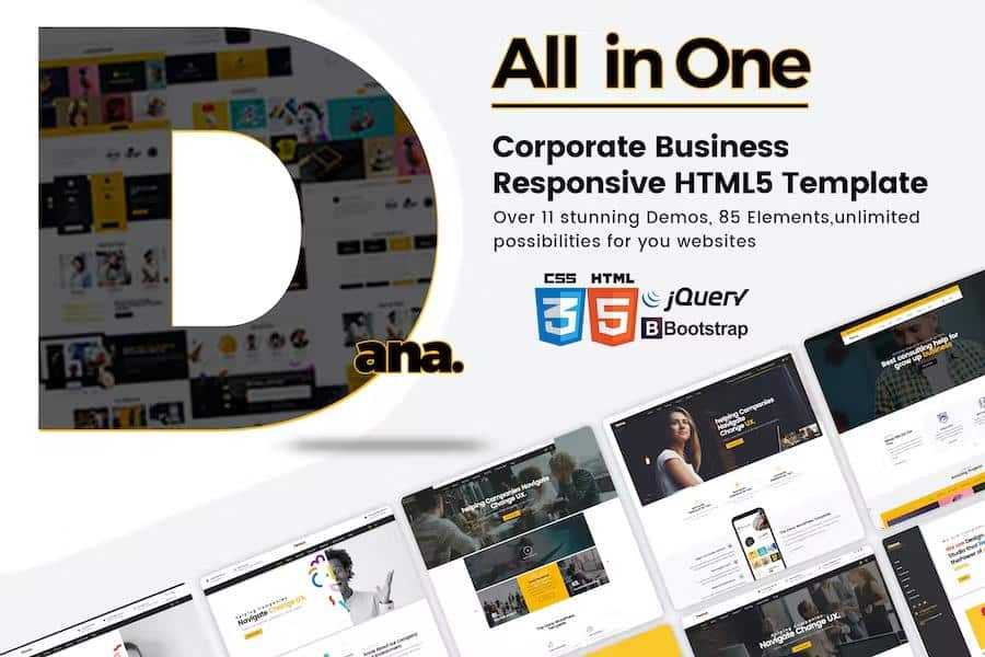 Dana - Corporate Business Multi-Purpose Responsive HTML5 Template