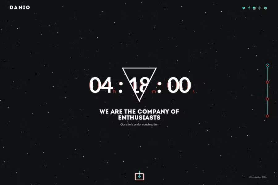 Danio - Creative Coming Soon & Maintenance Mode Template