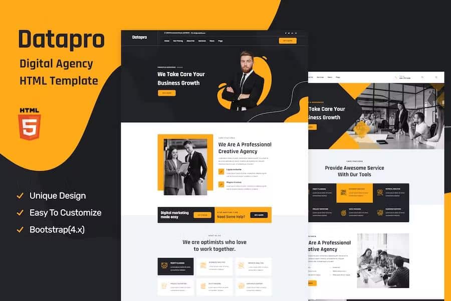 Datapro - Creativ Agency HTML Template