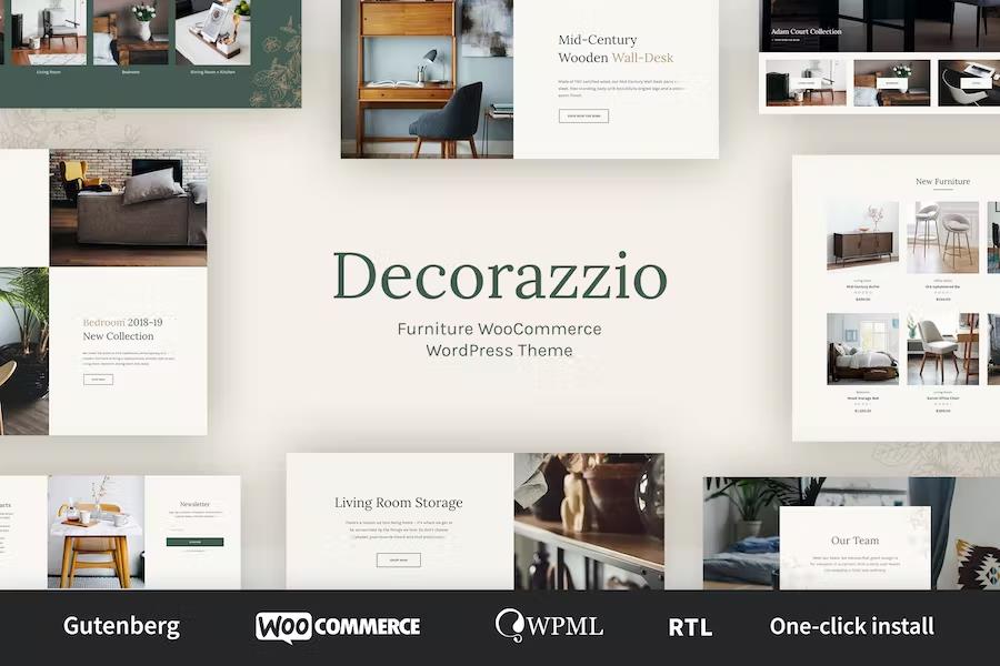 Decorazzio - Interior Design and Furniture Store WordPress Theme