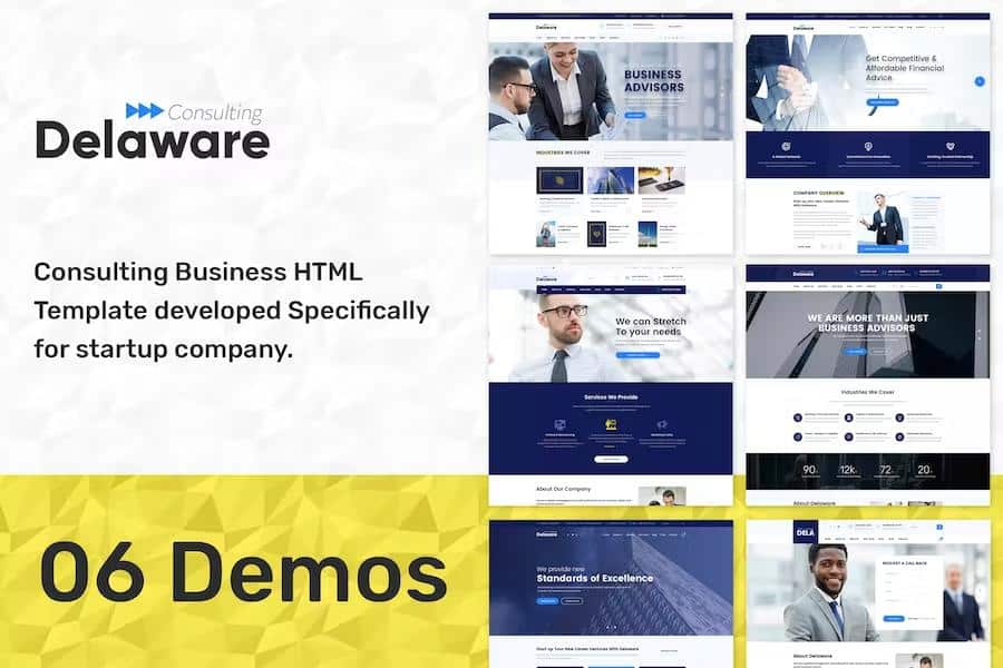 Delaware - Corporate Company, Consulting HTML Template