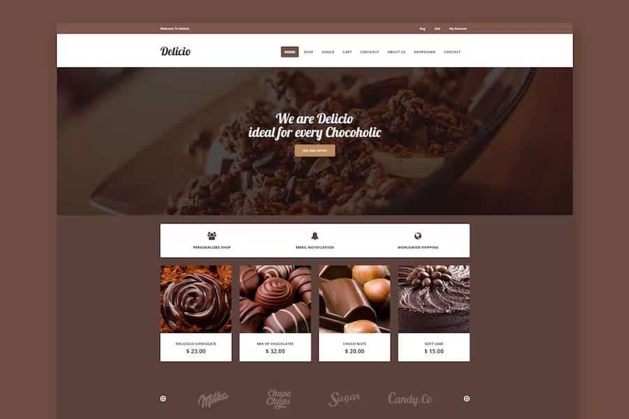 Delicio - Bakery & Food eCommerce HTML Template