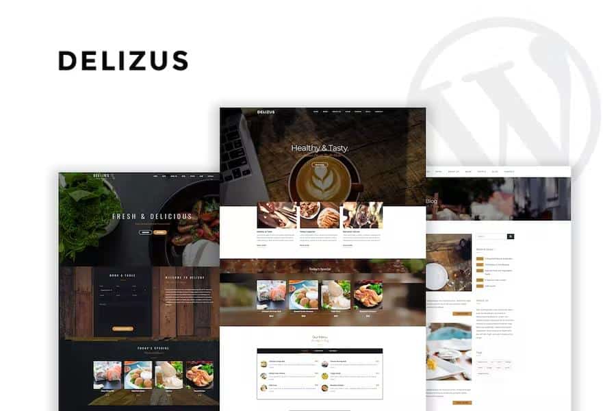 Delizus - Restaurant Cafe WordPress Theme