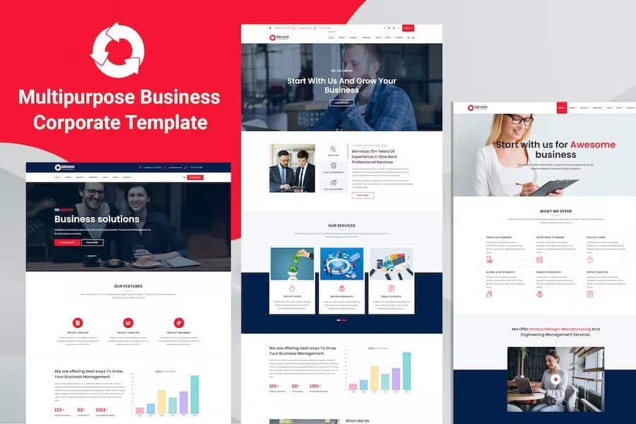 Deluck - Multipurpose Business Agency & Corporate Template