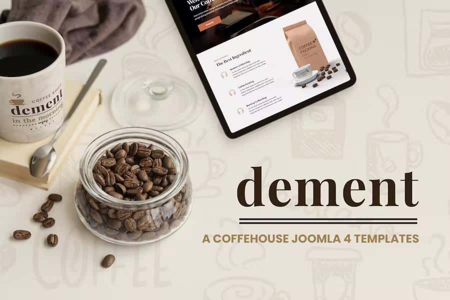 Preview image for Dement - A Coffehouse Joomla 4 Templates