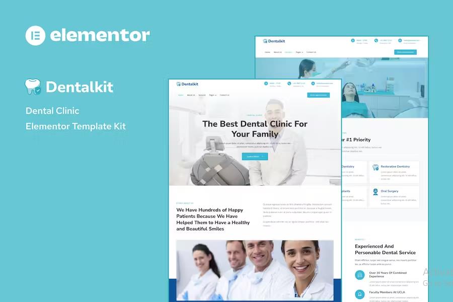 Dentistkit - Dental Clinic Elementor Template Kit listing image