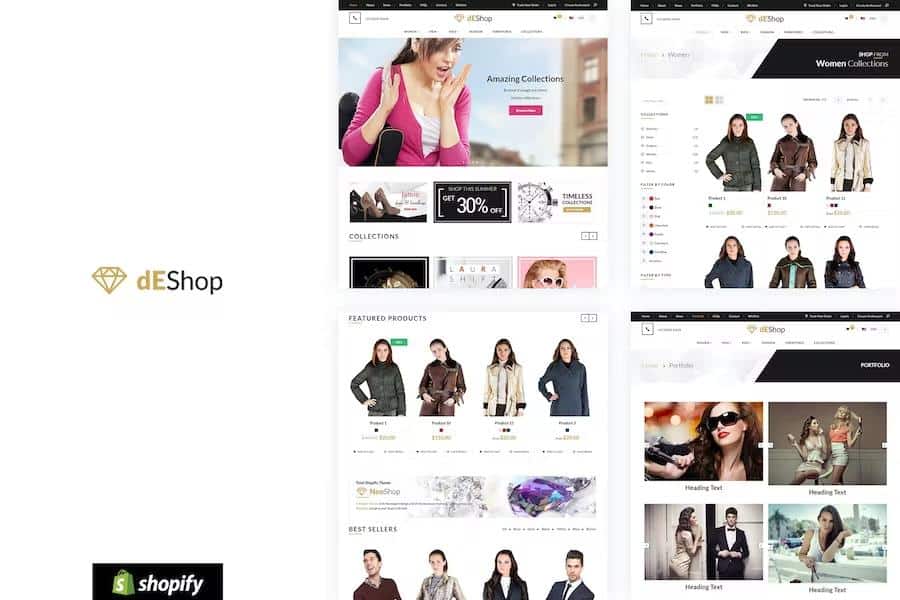 dEShop - Multipurpose eCommerce Shopify Theme