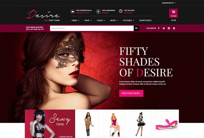 YITH Desire Sexy Shop Premium WooCommerce Themes