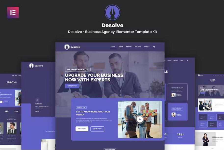 Desolve - Business Agency Elementor Template Kit