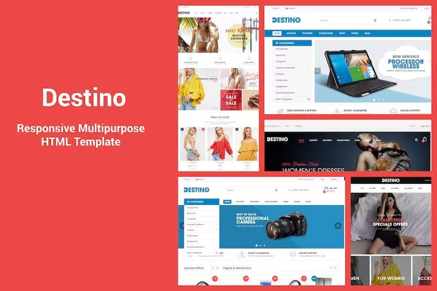 Destino - Responsive & Multi-Purpose HTML5 Template