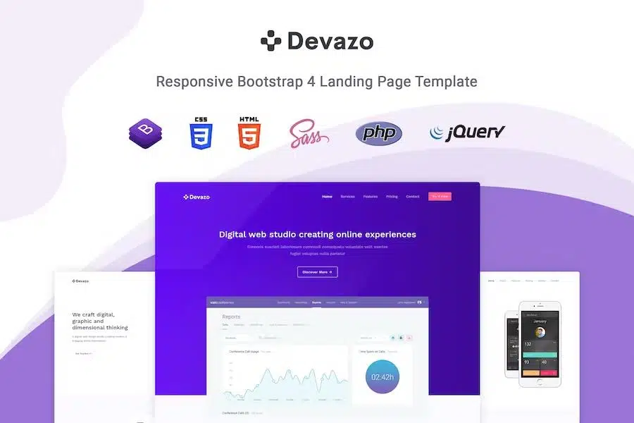Devazo - Landing Page Template