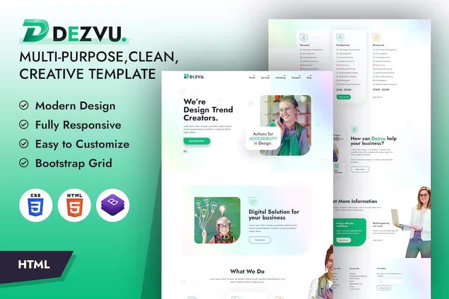 DezVu - Bring Your Vision to Life HTML Template