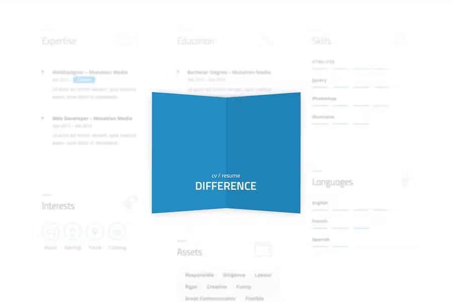 Difference - CV RESUME TEMPLATE