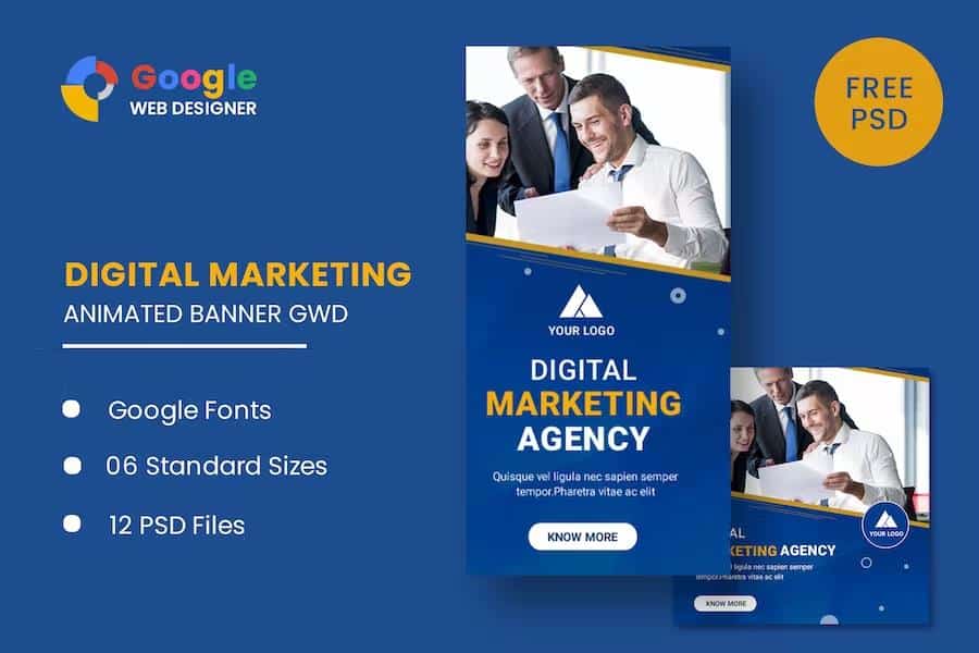 Digital Marketing Animated Banner GWD
