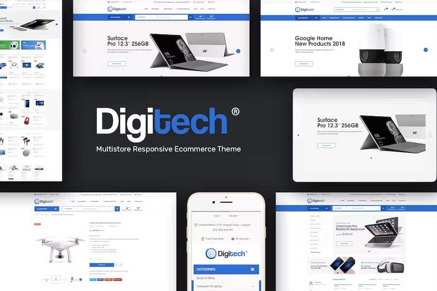 Digitech - Technology Theme for WooCommerce WordPress
