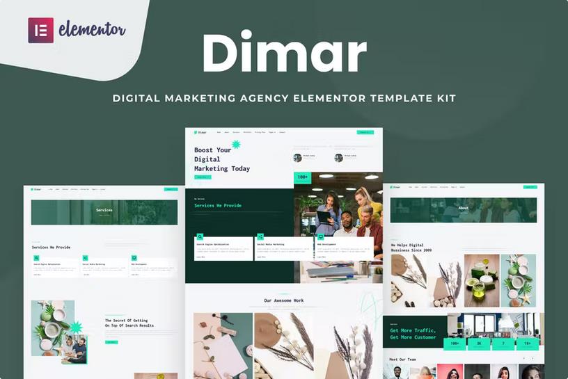 Preview image for Dimar - Digital Marketing Elementor Template Kit